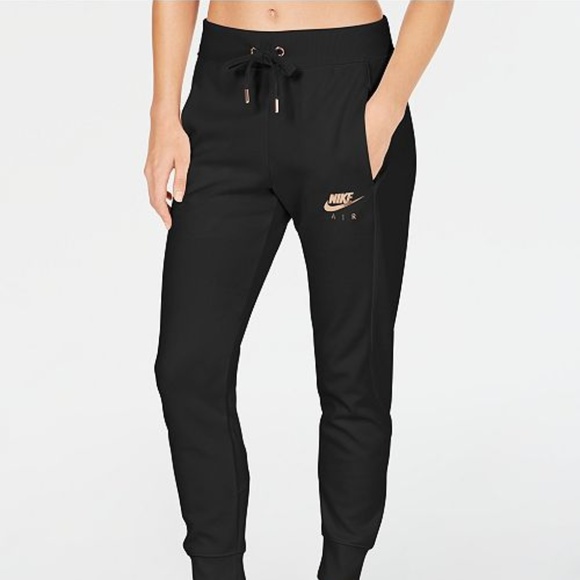 nike air rose gold joggers
